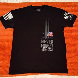 Grunt Style Black 'Never Forget Honoring Twenty Years' Short Sleeve Tee
